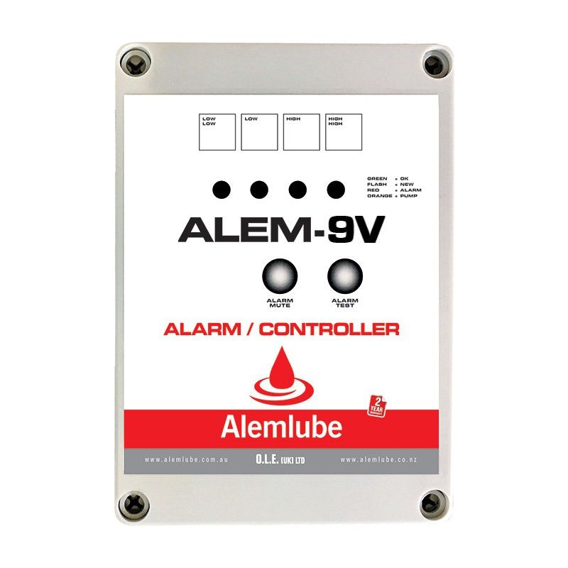 Alemlube - 9Vdc Tank Gauge With Alarm | ALEM-9V