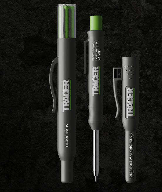 TRACER  Deep Hole Construction Pencil with Replacement Lead Set