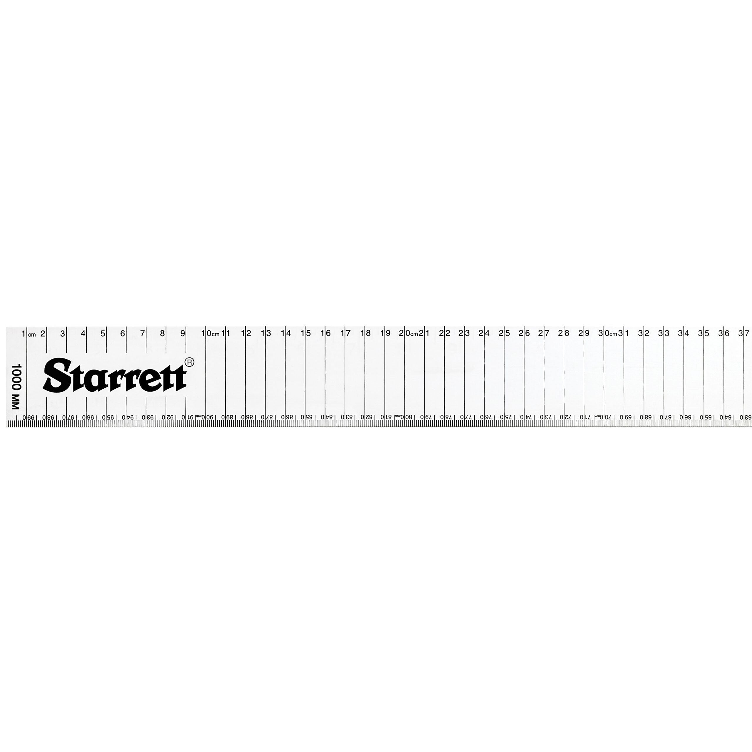 Starrett - Flat Aluminium Straight Edge Rule  1000 mm | AMSE-1000