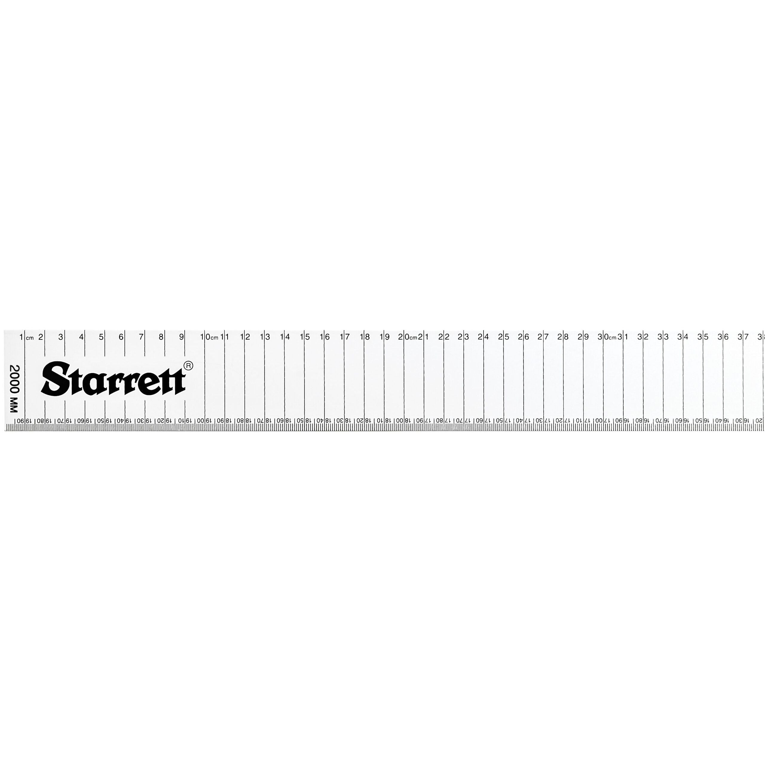 Starrett - Flat Aluminium Straight Edge Rule  2000 mm | AMSE-2000
