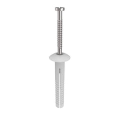 Bremick - SS304 Nail-In Nylon Mushroom 6.5 x 25mm (Box of 100)