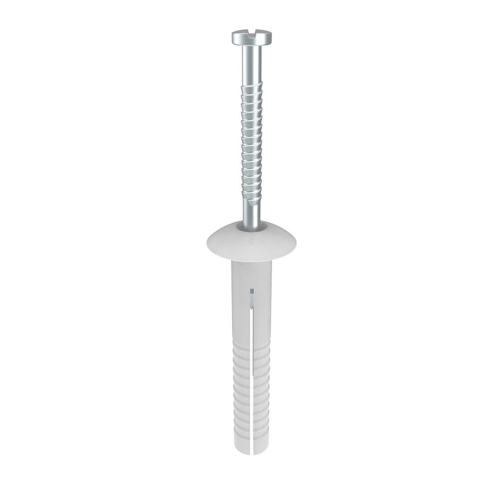 Bremick - Nail-In Nylon Mushroom 5 x 19mm (Box of 100)