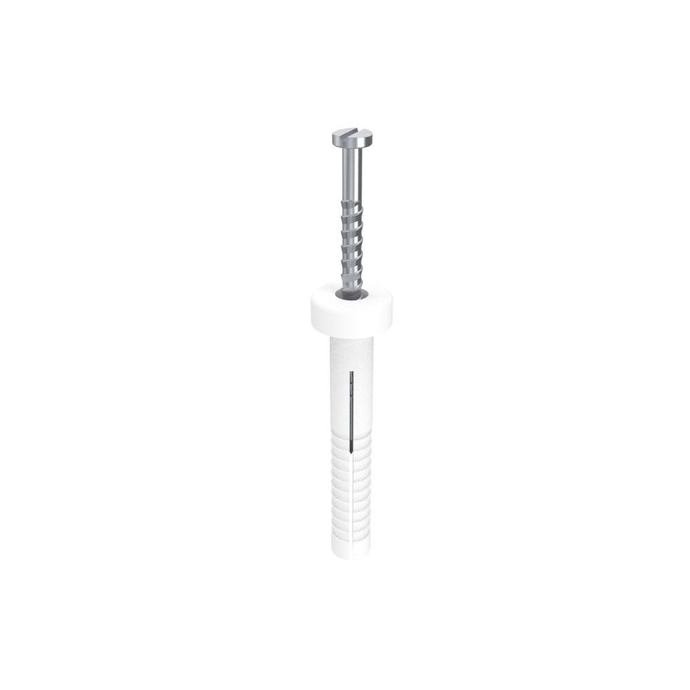 Bremick - SS304 Nail-In Nylon Round 6.5 x 38mm (Box of 100)