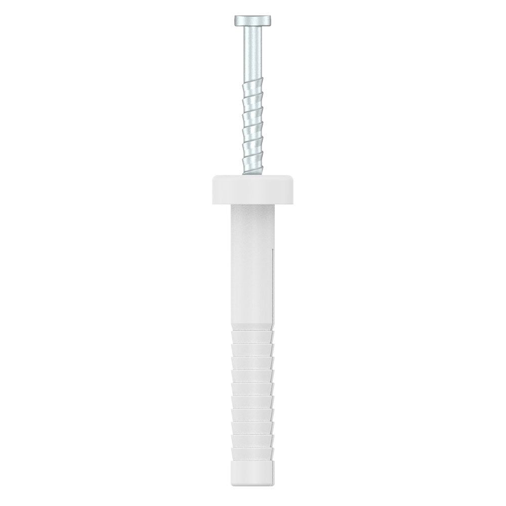 Bremick - Nail-In Nylon Round 6.5 x 50mm (Box of 100)