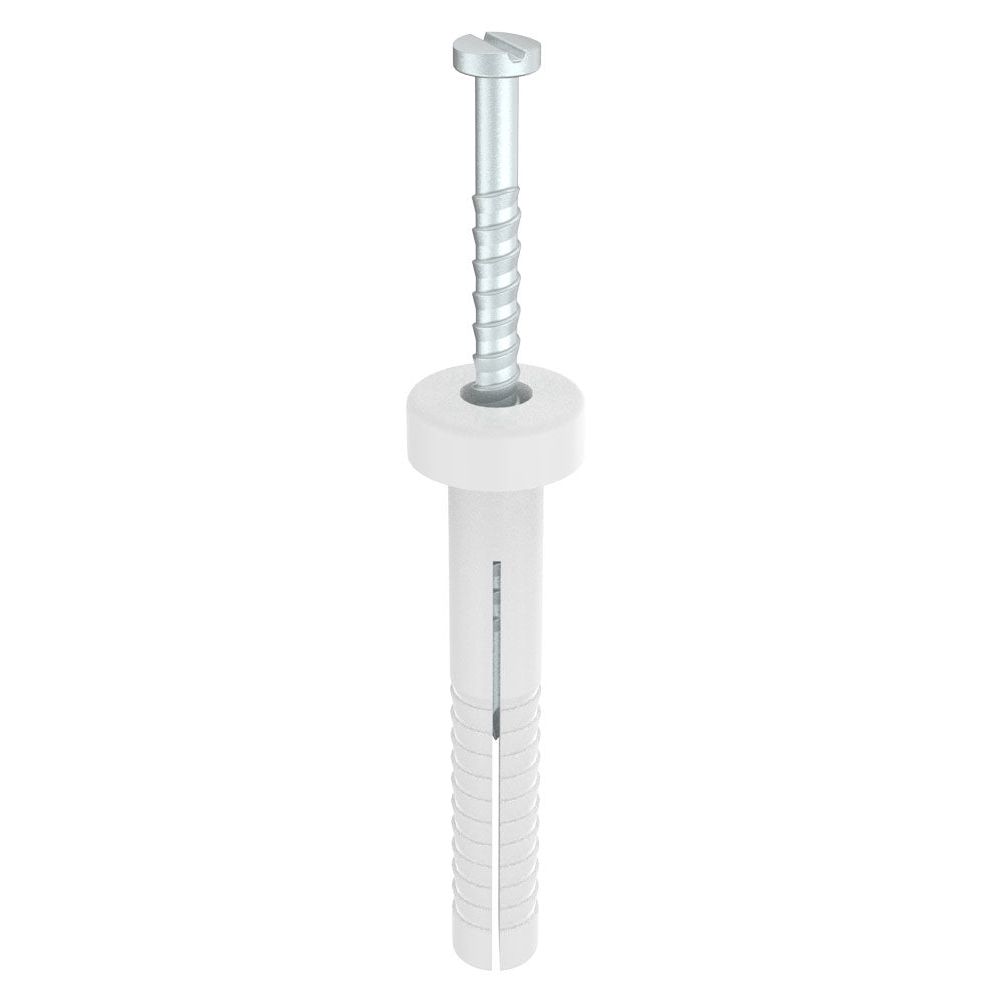 Bremick - Nail-In Nylon Round 6.5 x 75mm (Box of 100)