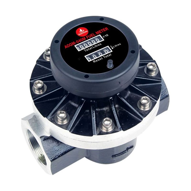 Alemlube - Mechanical Oval Gear Meter 1-1/2" Bsp Mechanical Display - 250 L/Min | AOGM-040M