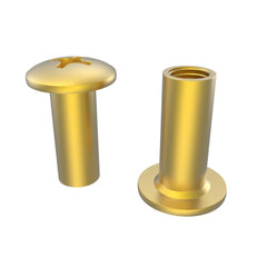 Bremick - Post Head Round Zinc 6.5mm Sleeve Anchor M5 (Box of 100)