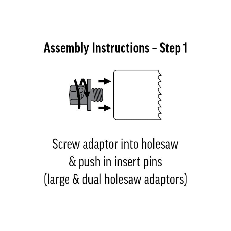 ALPHA Alpha Pro Lock Quick Change Stepped Electricians Holesaw Arbor Kit