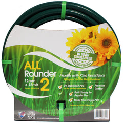 AIP - PVC Garden (10 Year Warranty) Allrounder 2 - 18mm X 18mtr C/w Plastic Click-on Fittings | 00-160-9018-018f | ARGH1818F