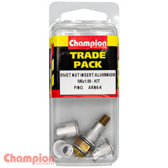 Champion - Rivet Nut Insert Aluminium M6 x 1.00 - Kit | ARN6-K