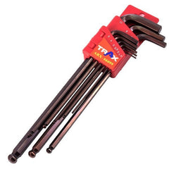 Trax - 9P x-Long Metric Ball Hex Key Set | ARX-66099