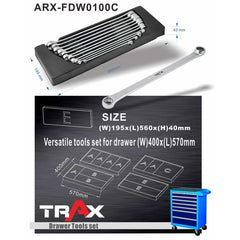 Trax Long Double Ring Spanner Set | ARX-FDW0100C | Built for Precision