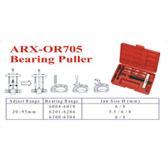 Trax - Bearing End Puller Kit Small | ARX-OR705
