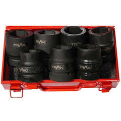 Trax - 7pc 1" Drive Short Metric Impact Socket Set | AS-8008M