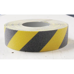 Uniform Safety Signs - 25mm x 18.2mtr - Anti-Slip Tape - Black/Yellow | AST1BY