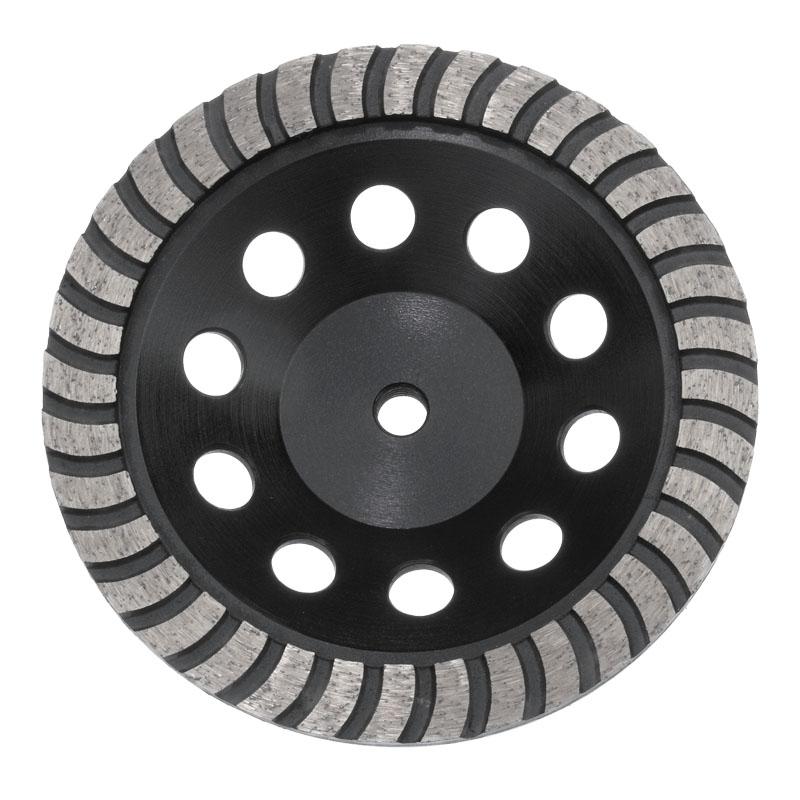 Austsaw- 180mm (7in) Diamond Cup Wheel Turbo Row - M14 Thread - Turbo Row