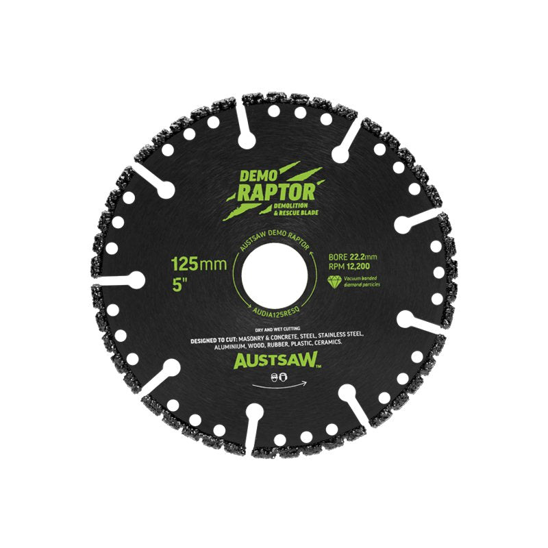 AUSTSAW 125mm (5in) | Demo Raptor Multi-Purpose Demolition Diamond Blade