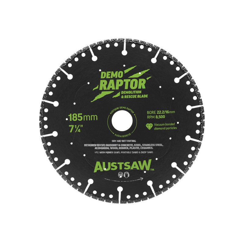 AUSTSAW 185mm (7in) | Demo Raptor Multi-Purpose Demolition Diamond Blade