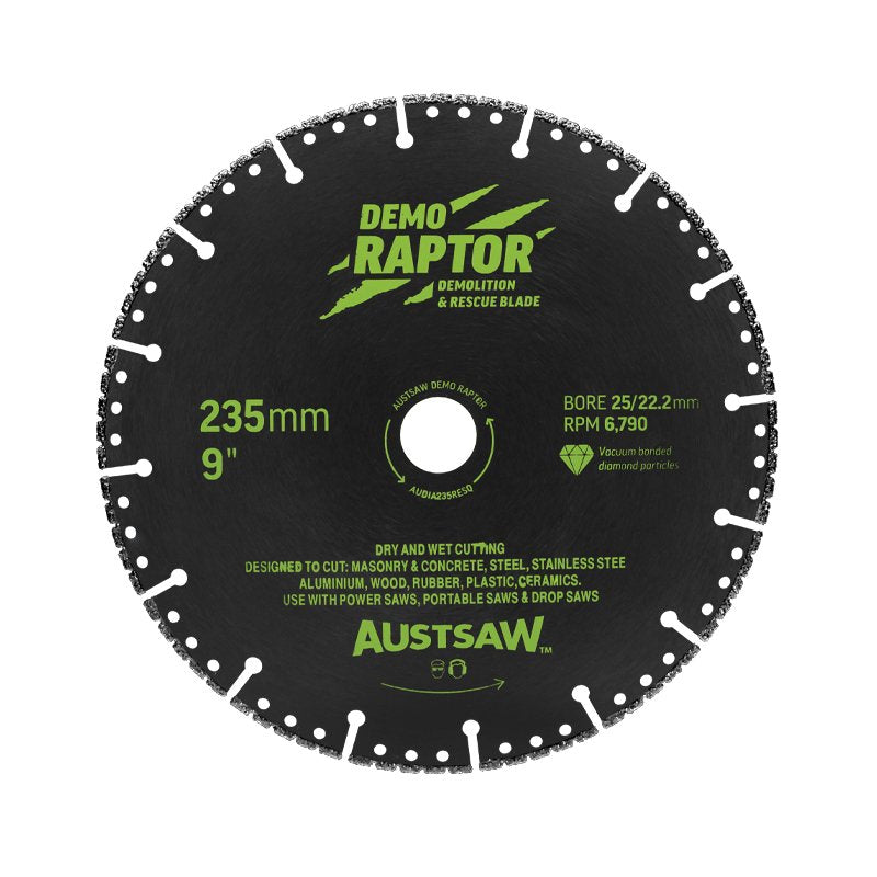 AUSTSAW 235mm (9in) | Demo Raptor Multi-Purpose Demolition Diamond Blade