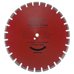 Austsaw- 450mm(18in) Diamond Blade Segmented Asphalt - 25.4mm Bore - Asphalt