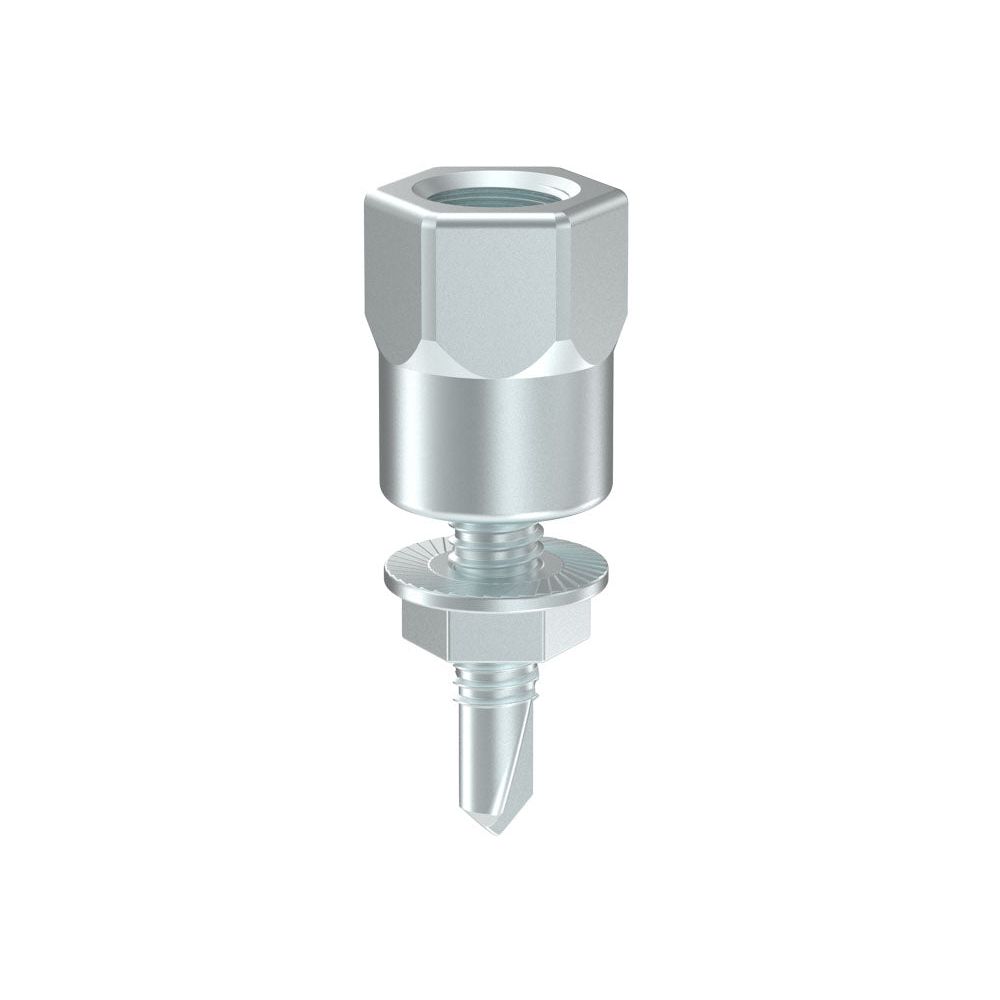 Bremick - Vertical Hanger Steel 10mm Rod Zinc with Nut 1/4" x 25mm (Box of 100)