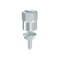 Bremick - Vertical Hanger Steel 10mm Rod Zinc with Nut 1/4" x 25mm (Box of 100)