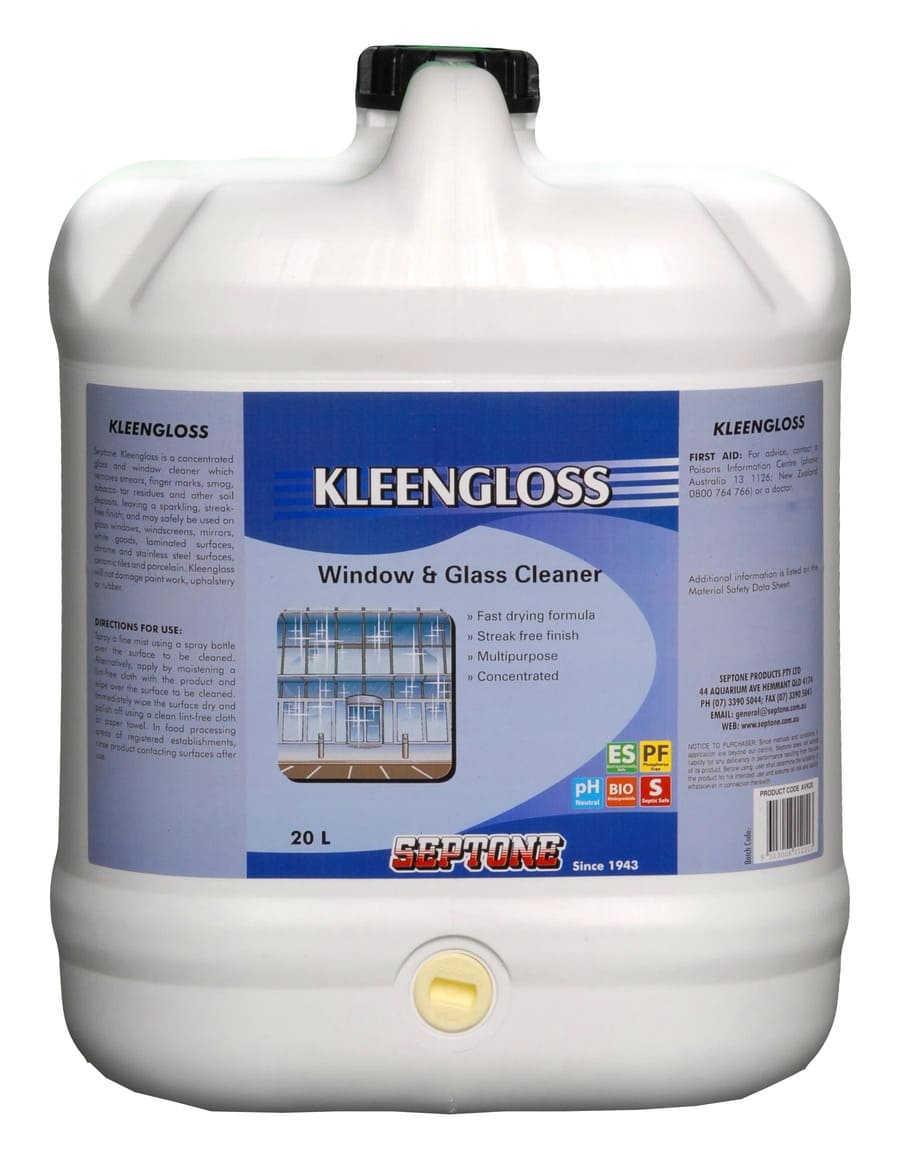 Septone - Kleengloss Glass Cleaner 20l | AVK20