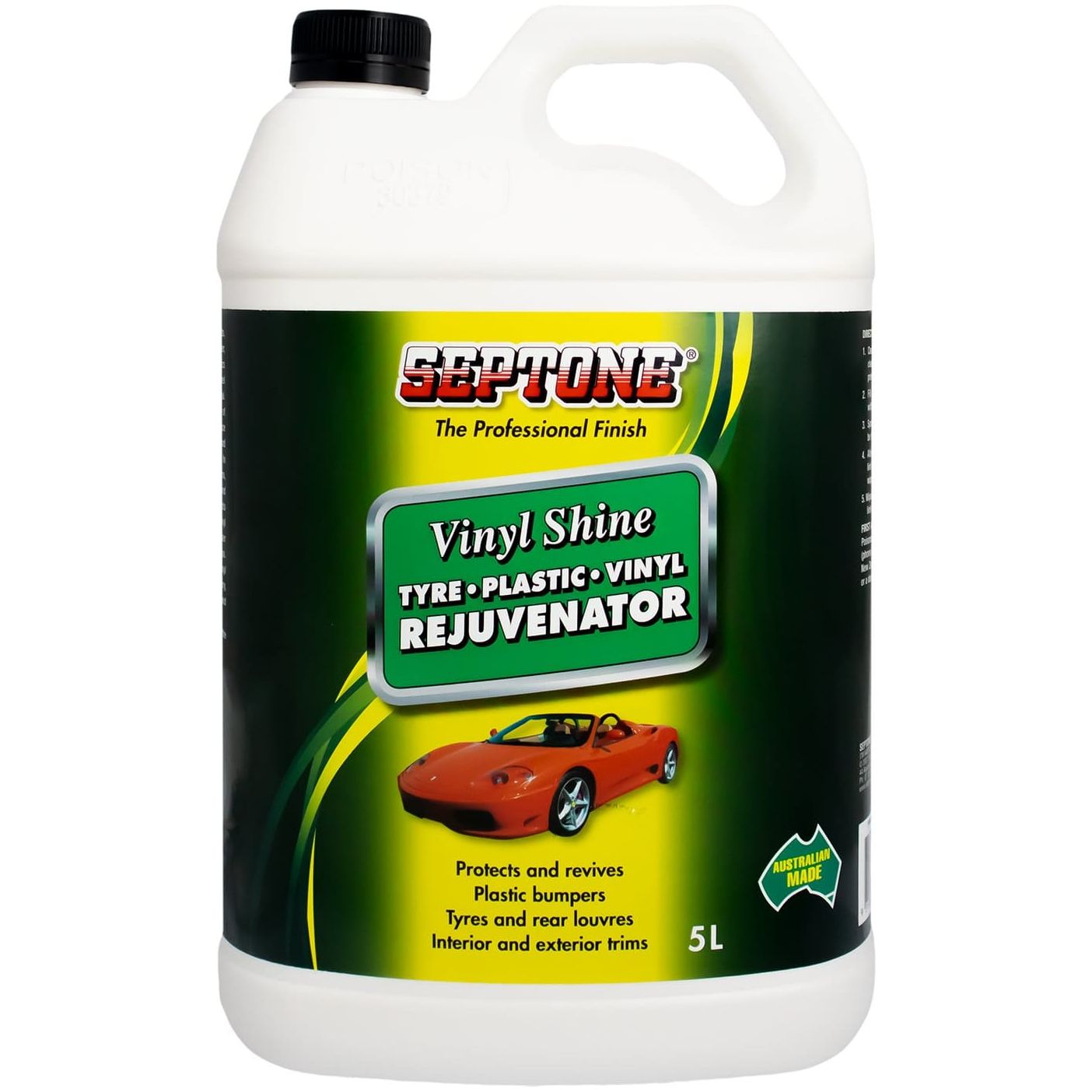 Septone - Vinyl Shine Tyre Plastic Vinyl Rejuvenator 5l | AVVS5