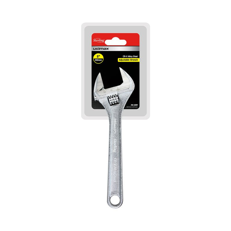 Sterling Adjustable Wrench 200mm (8in) Chrome Carded