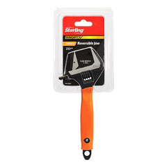Sterling - 200mm Wide Jaw Wrench Reversable (8") Safety Nose with Orange Grip | AWP-200RJR