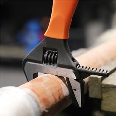 Sterling - 200mm Wide Jaw Wrench Reversable (8") Safety Nose with Orange Grip | AWP-200RJR