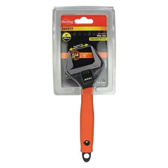 Sterling - 200mm Wide Jaw Wrench (8") L/H Thread Safety Nose with Orange Grip | AWP-200SR