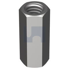 Hobsons - 3/8 x 40 ZINC PLATED (RoHS Compliant) HEC BSW HEX COUPLER (Pack of 100)