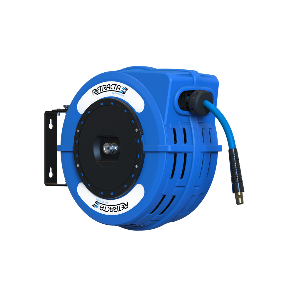 Retracta - C1 Hose Reel (blue) - Air/Water 1/2" x 12m Hose 12mm (1/2")