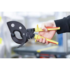 Wiha - Cable Cutter Electric Up To 500 mmâ² With Ratchet Mechanism, VDE 1000V Insulated | WH-46675