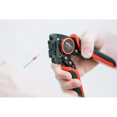Wiha - Automatic Crimp Tool For Wire-End Sleeves Square Crimping With Rotating Crimping Head | WH-45223