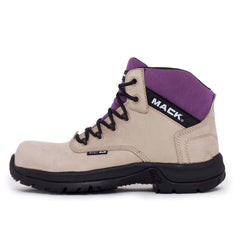 Mack - Axel Boot Ladies Safety Composite EH Ladies Fawn/Purple USA 12 Pair | MK000AXELFNF120