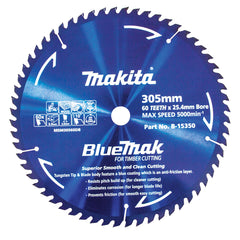 Makita Accessories - Bluemak TCT Saw Blade 305mm x 25.4mm x 60T | B-15350