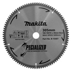 Makita Sawing Aluminium Tct Saw Blade 305mm X 30/25.4mm X 100T | SKU B-15687