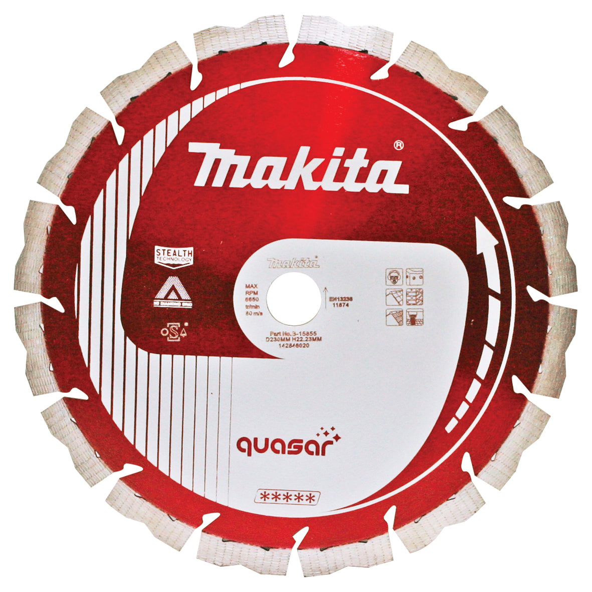 Makita Diamond Blade Segmented  Built for Precision Cuts | B-15855