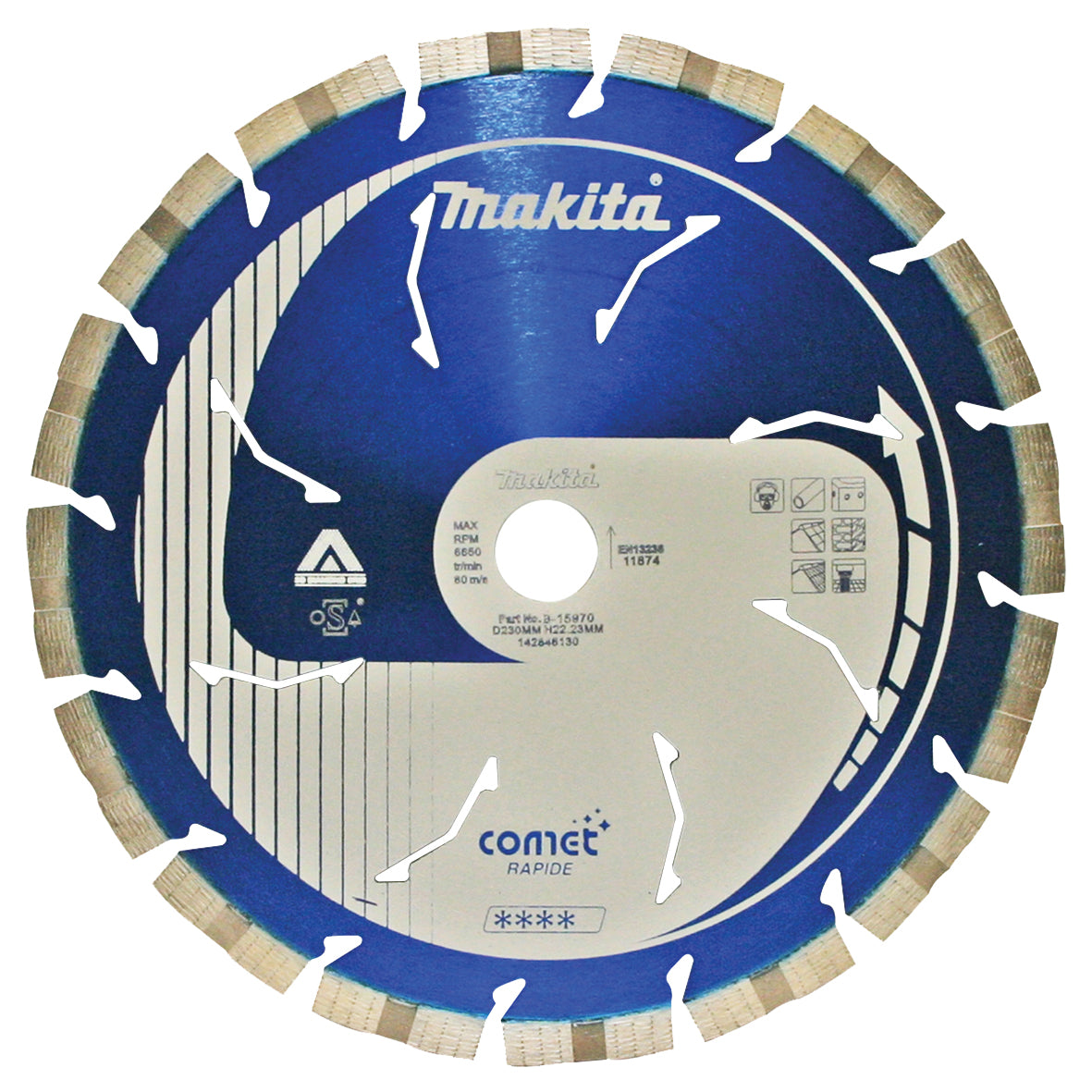 Makita Diamond Blade Segmented  Built for Precision Cuts | SKU B-15970