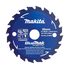 Makita - Bluemak TCT Saw Blade 85mm x 15mm x 20T  | B-16879