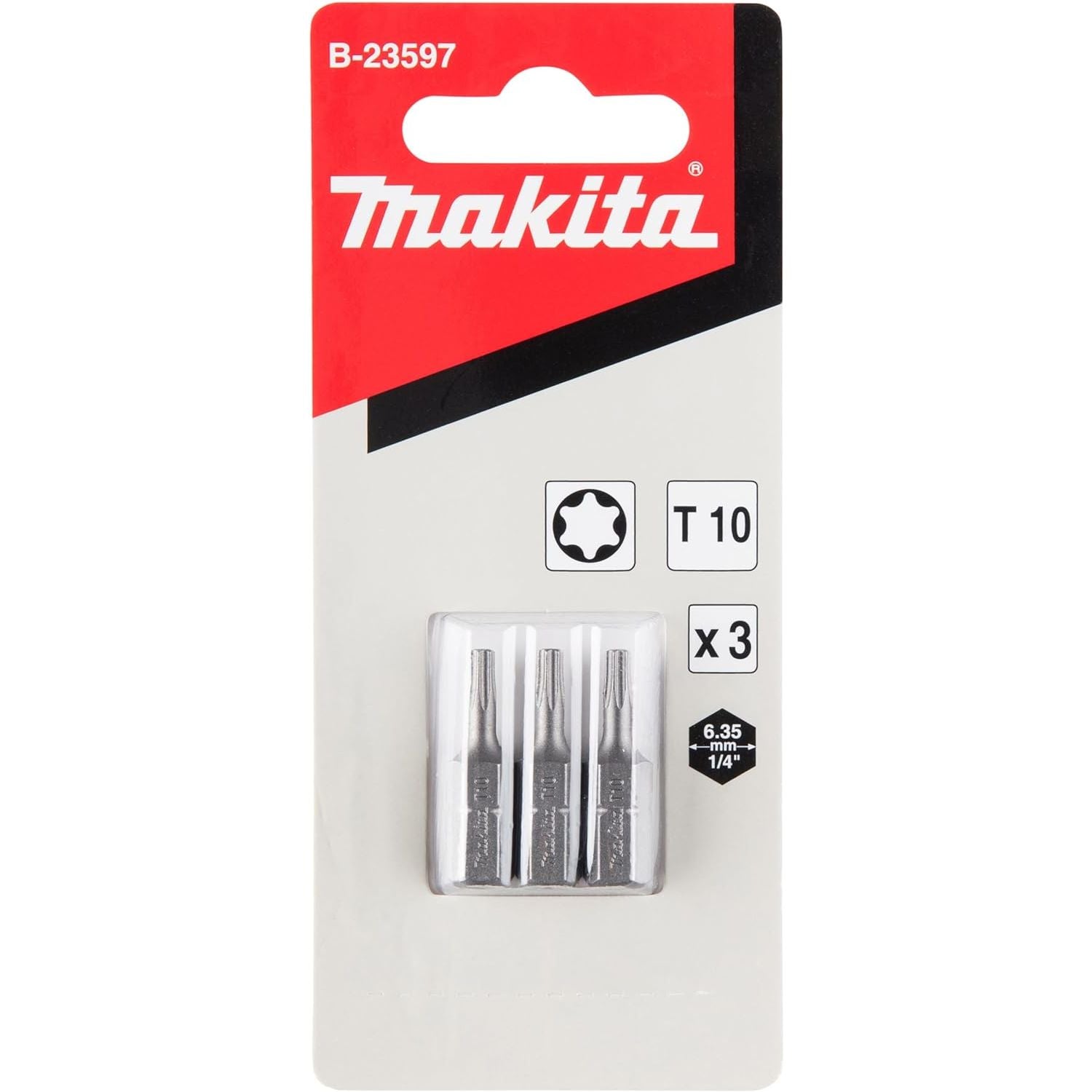 Makita - T10 x 25mm Insert Screwdriver Bit 3pk | B-23927