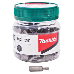 Makita Driving Acc Sq2 X 25mm Insert Screwdriver Bit - Bulk Jar 100pc | SKU B-24929