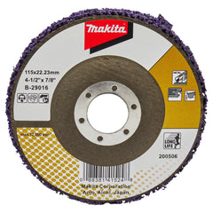 Makita - 115mm x 22.23 STRIP DISC - PURPLE Long Life - FIBREGlass BACKING | B-29016