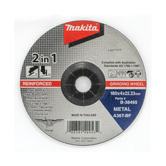 Makita Grinding & Cutting 180mm X 4.0mm X 22mm Metal Grinding & Cutting Disc A36T 10Pk | SKU B-38495-10