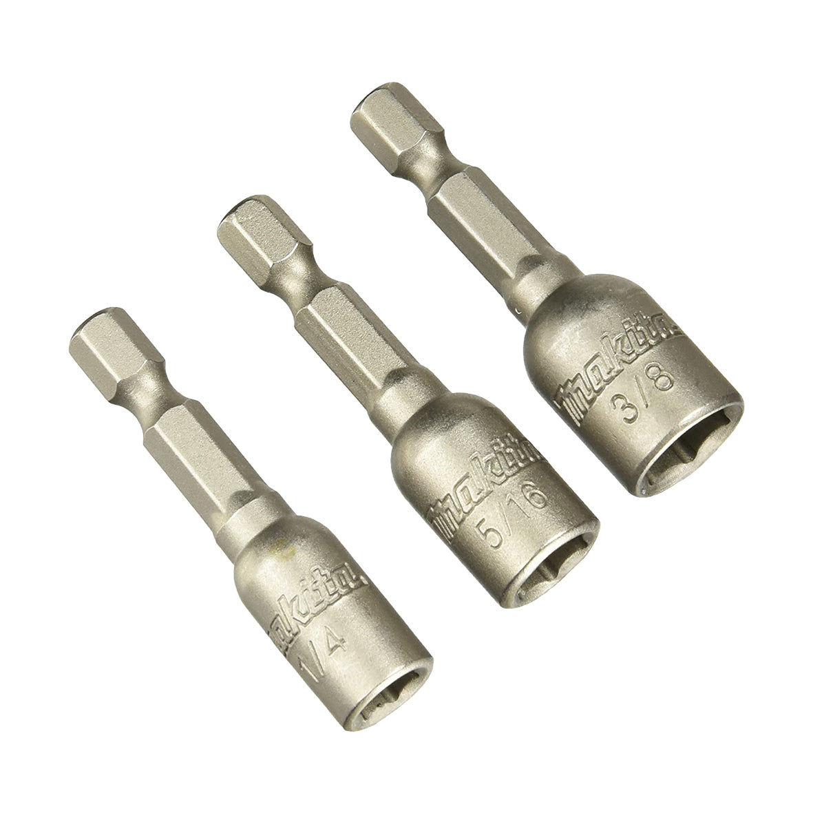 Makita Driving Acc 1/4" 5/16" 3/8" X 48mm Magnetic Nutsetter - 3pc Set | SKU B-38847