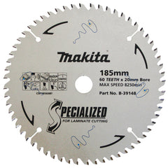 Makita - Laminate TCT Saw Blade 185mm x 20X 60T | B-39148