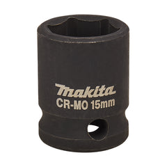 Makita Driving Acc Impact Socket 15mm - 3/8 Square Drive | SKU B-39970