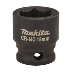 Makita Driving Acc Impact Socket 18mm - 3/8 Square Drive | SKU B-40004